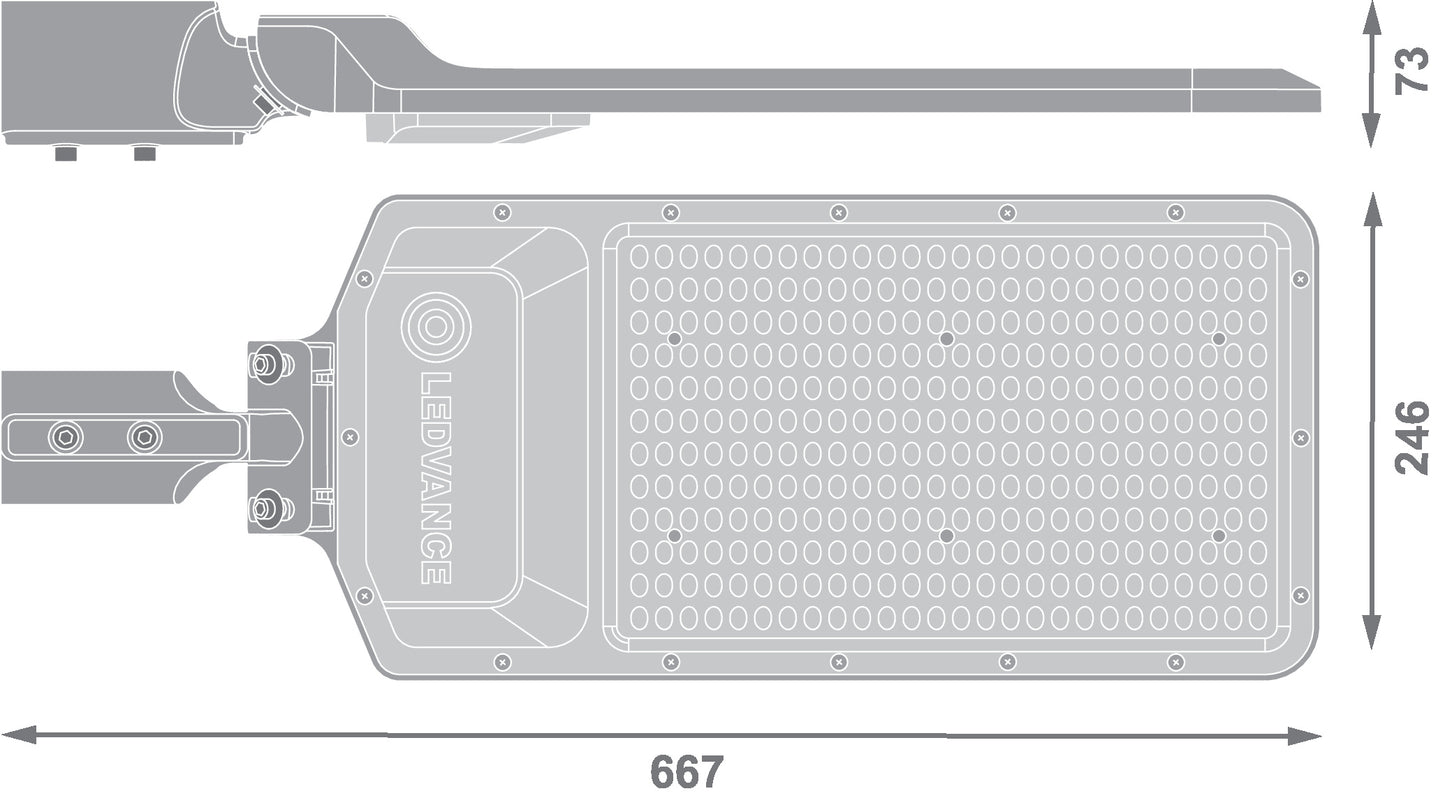LED pouličné osvetlenie 200W IP65 6500K 155° – pouličné LED svietidlo LEDVANCE