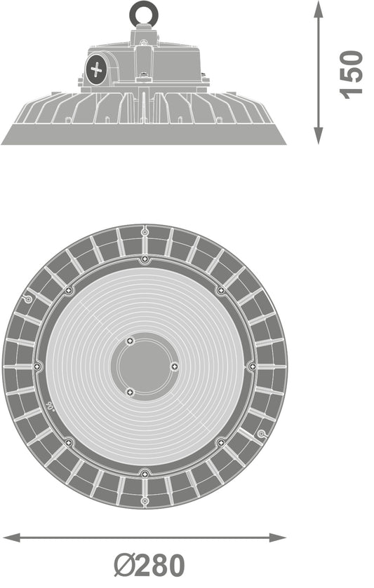 LED High Bay 200W IP65 6500K 90° – priemyselné LED svietidlo LEDVANCE