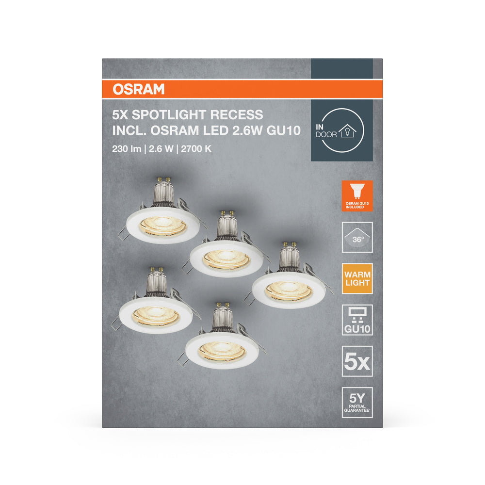 LED downlight 2.60W IP20 2700K 36° – zápustné LED svietidlo OSRAM