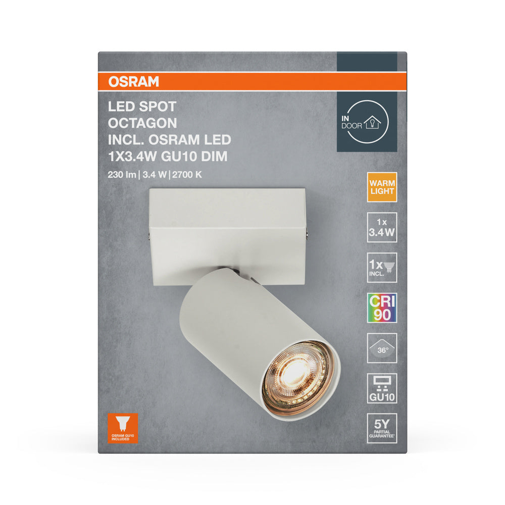 LED stropné svietidlo 3.40W IP20 2700K 36° – stropné LED svietidlo OSRAM