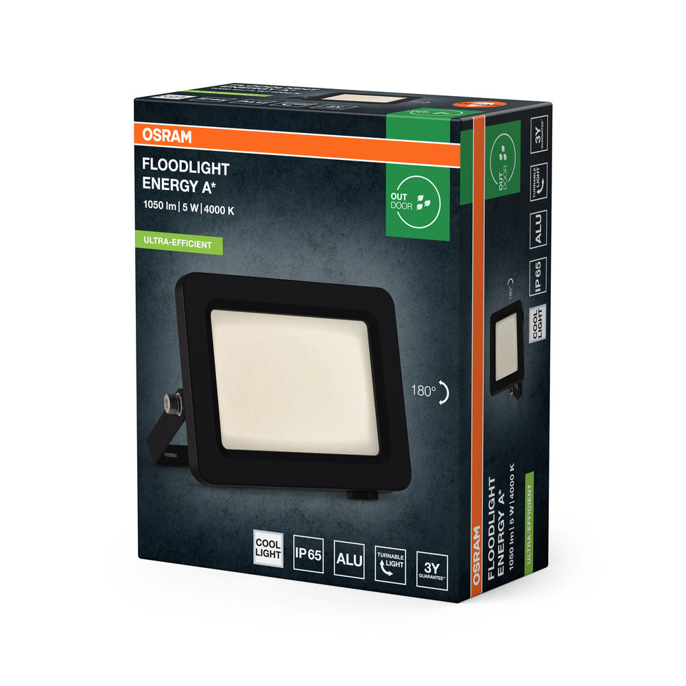 LED reflektor 5W IP65 4000K 95° – vonkajšie LED svietidlo OSRAM