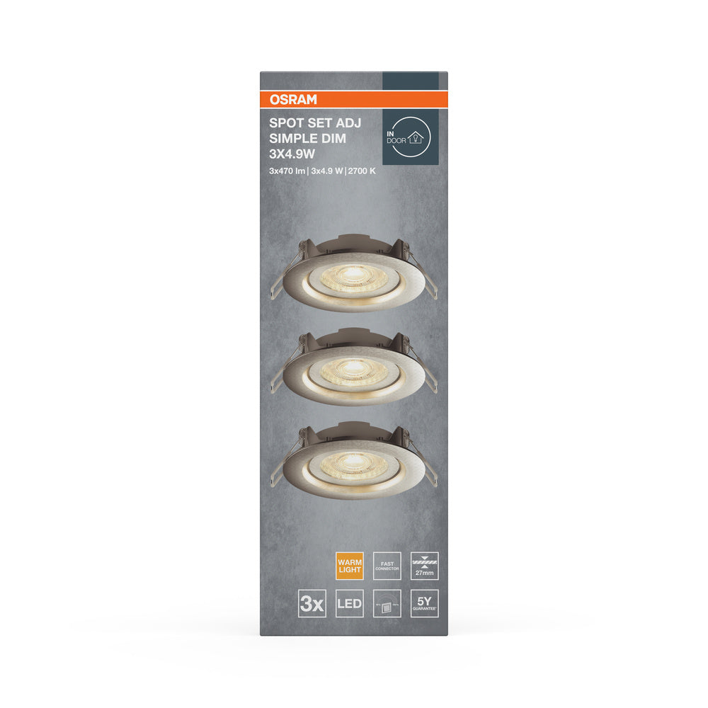 LED stropné svietidlo 4.90W IP20 2700K 110° – stropné LED svietidlo OSRAM