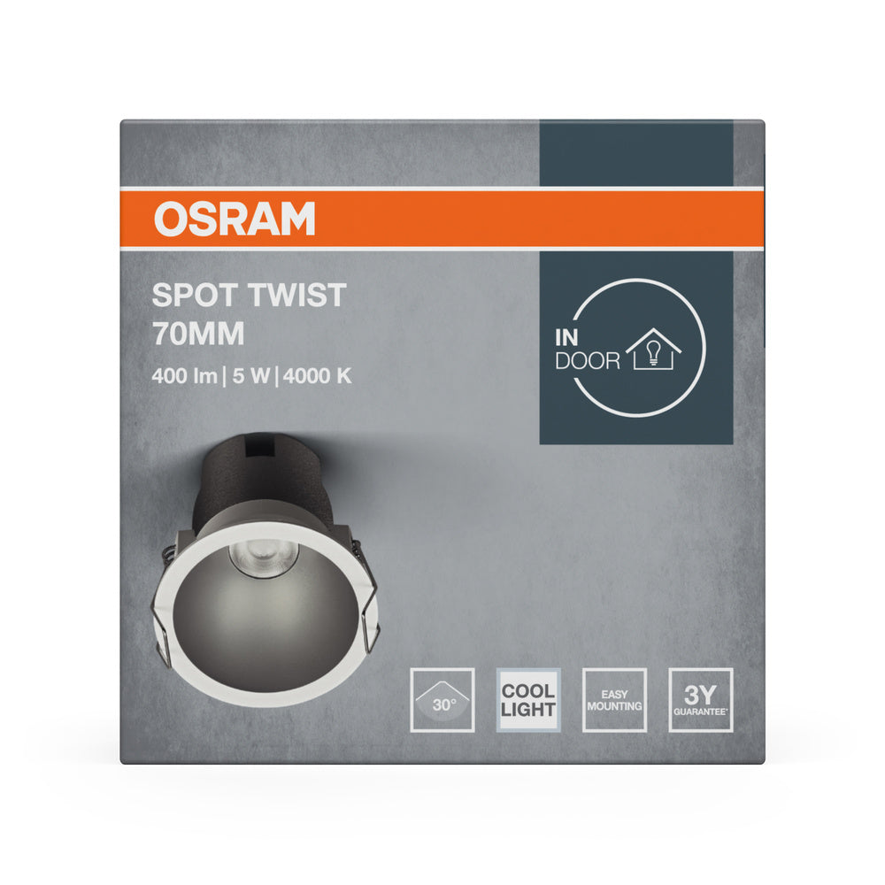 LED stropné svietidlo 5W IP20 4000K 30° – stropné LED svietidlo OSRAM
