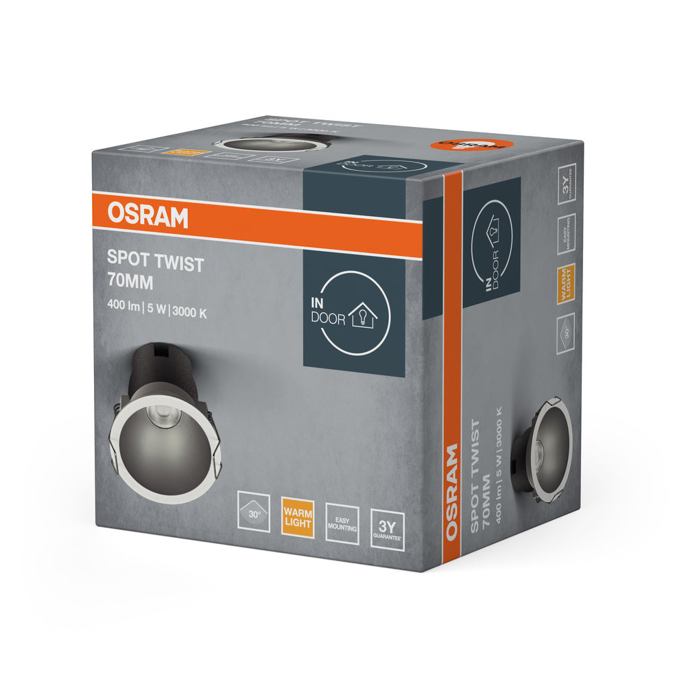 LED stropné svietidlo 5W IP20 3000K 30° – stropné LED svietidlo OSRAM