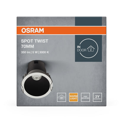 LED stropné svietidlo 5W IP20 3000K 30° – stropné LED svietidlo OSRAM