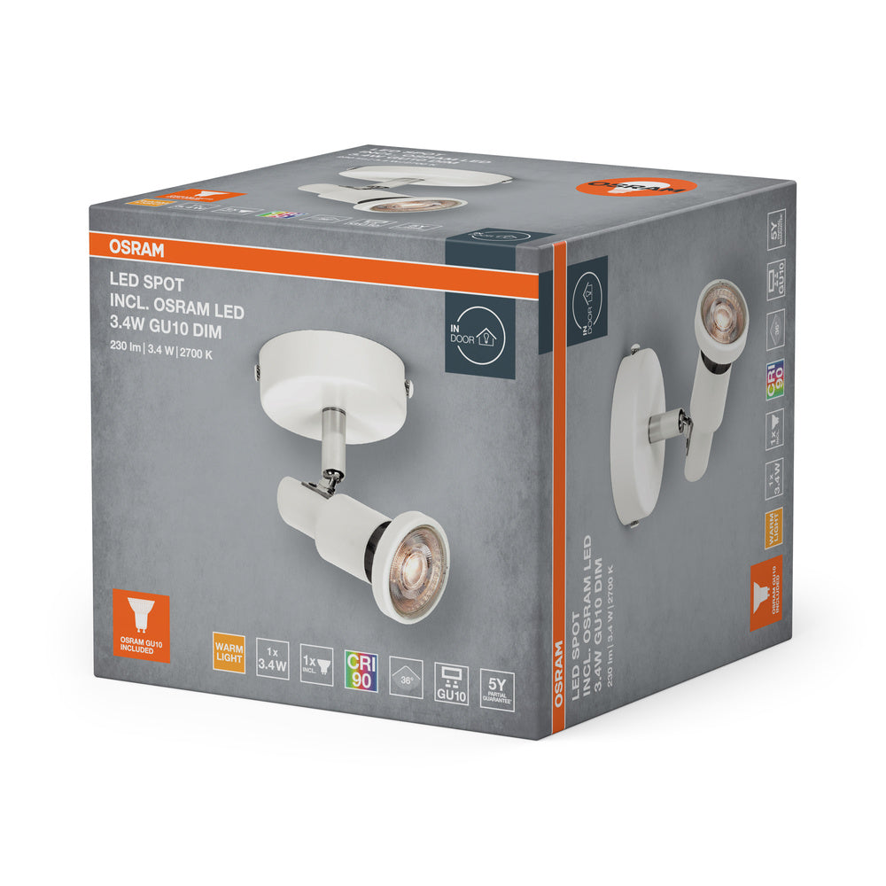 LED stropné svietidlo 3.40W IP20 2700K 36° – stropné LED svietidlo OSRAM