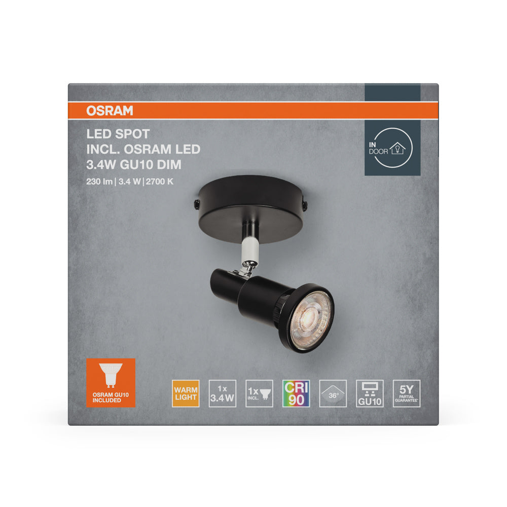 LED stropné svietidlo 3.40W IP20 2700K 36° – stropné LED svietidlo OSRAM