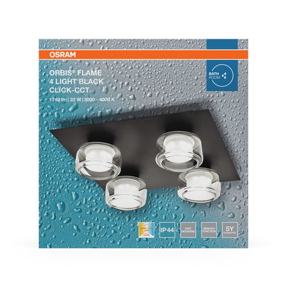 LED stropné svietidlo 22W IP44 4000K 115° – stropné LED svietidlo OSRAM