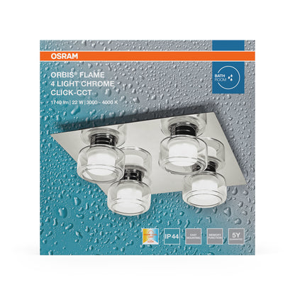LED stropné svietidlo 22W IP44 4000K 115° – stropné LED svietidlo OSRAM