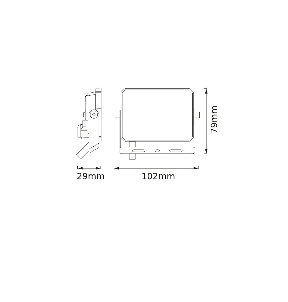 LED reflektor 10W IP65 3000K 105° – vonkajšie LED svietidlo BELLALUX