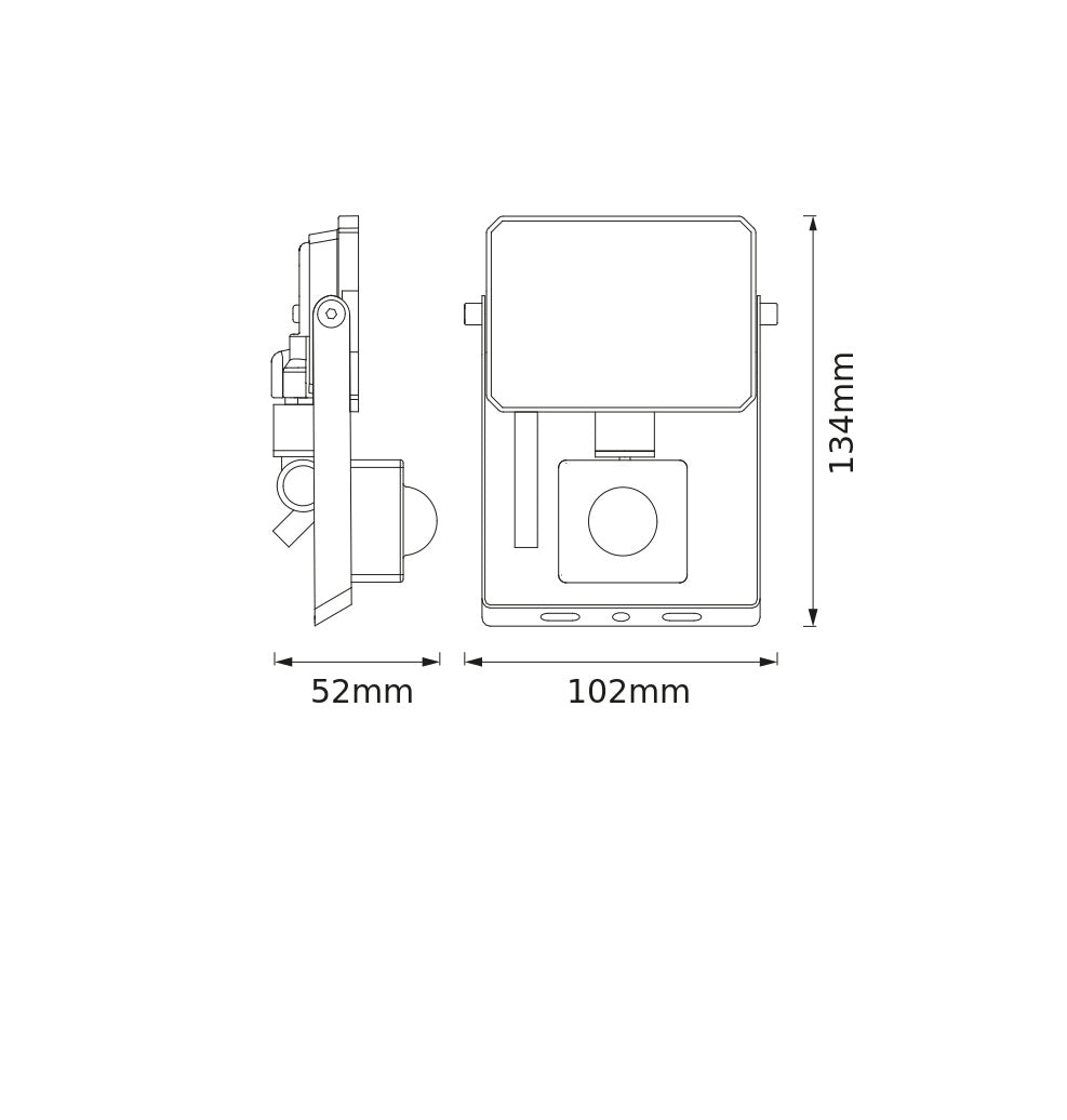 LED reflektor 10W IP65 3000K 105° – vonkajšie LED svietidlo BELLALUX