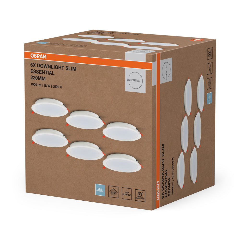LED downlight 18W IP20 6500K 110° – zápustné LED svietidlo OSRAM