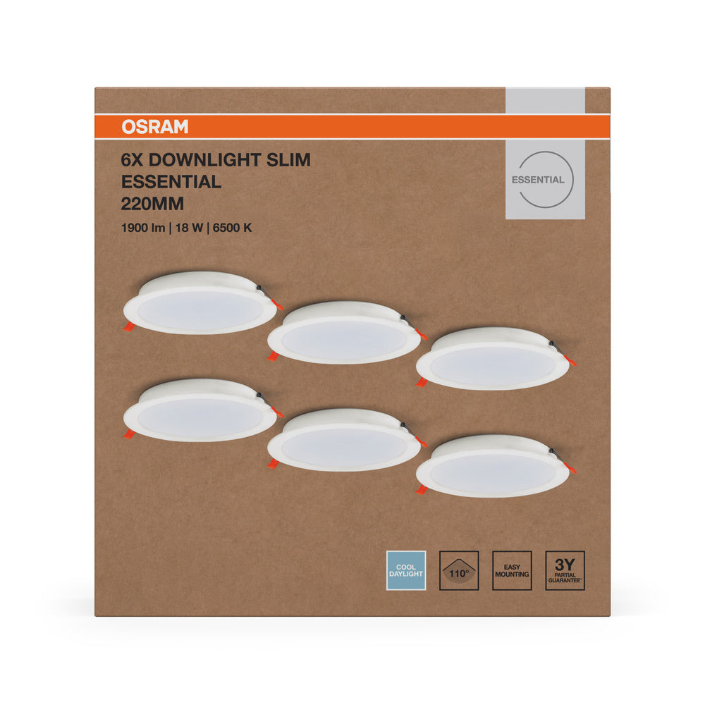 LED downlight 18W IP20 6500K 110° – zápustné LED svietidlo OSRAM