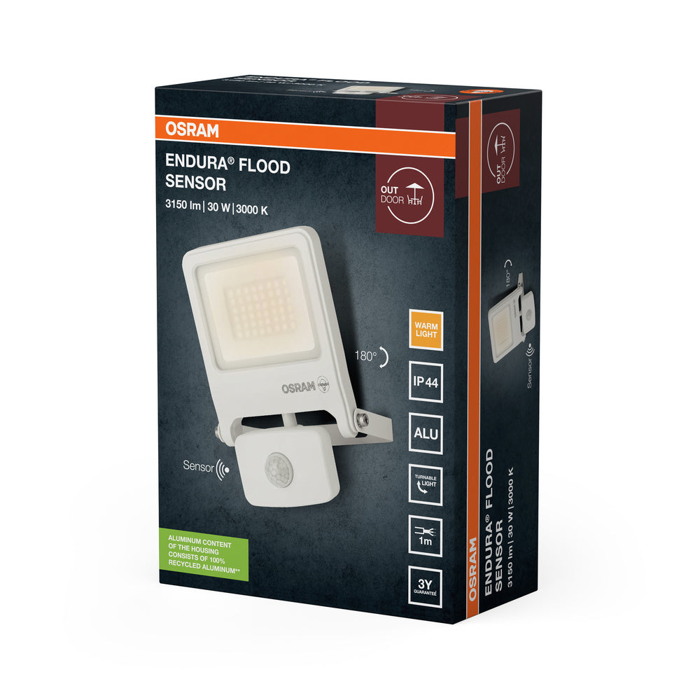 LED reflektor 30W IP44 3000K 110° – vonkajšie LED svietidlo OSRAM