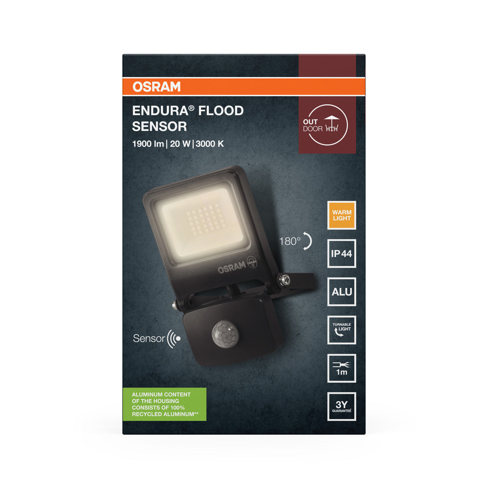 LED reflektor 20W IP44 3000K 110° – vonkajšie LED svietidlo OSRAM