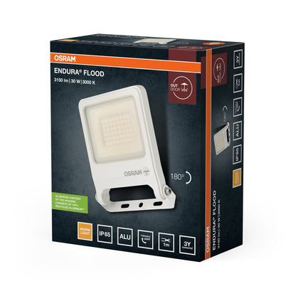 LED reflektor 30W IP65 3000K 110° – vonkajšie LED svietidlo OSRAM
