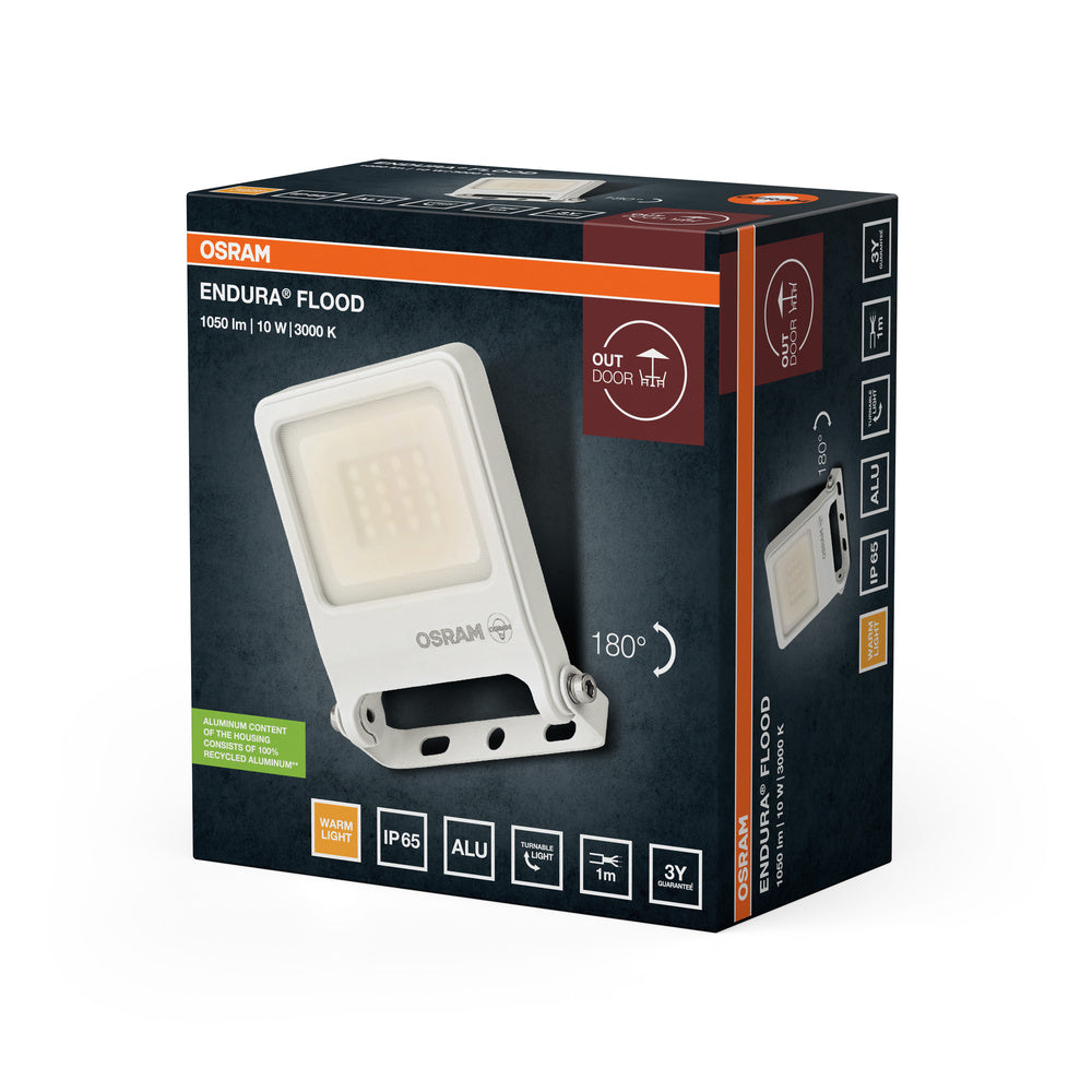 LED reflektor 10W IP65 3000K 110° – vonkajšie LED svietidlo OSRAM