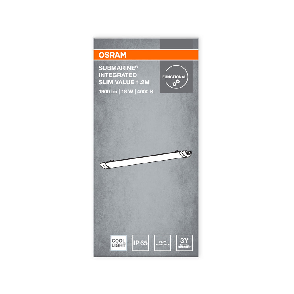 LED prachotesné svietidlo 18W IP65 4000K 120° – priemyselné prachotesné svietidlo OSRAM