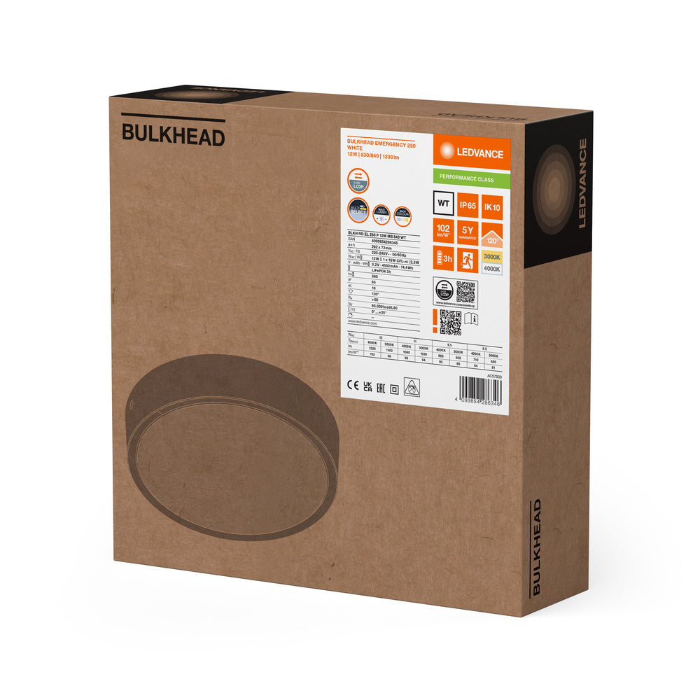 LED nástenné svietidlo 12W IP65 3000K 120° – nástenné LED svietidlo LEDVANCE