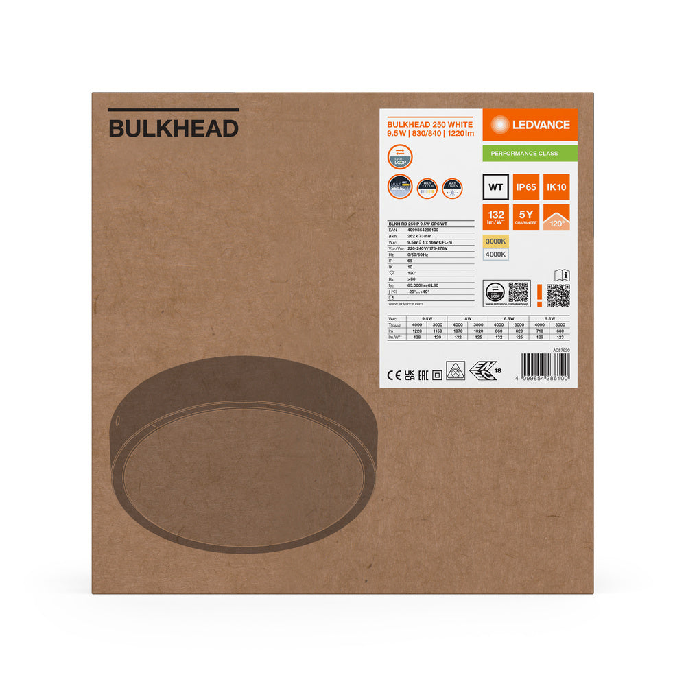 LED nástenné svietidlo 9.5W IP65 3000K 120° – nástenné LED svietidlo LEDVANCE