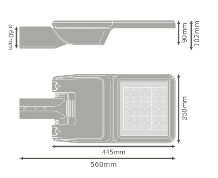LED pouličné osvetlenie 20W IP66 3000K 55° – pouličné LED svietidlo LEDVANCE