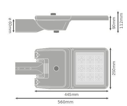 LED pouličné osvetlenie 52W IP66 4000K 55° – pouličné LED svietidlo LEDVANCE