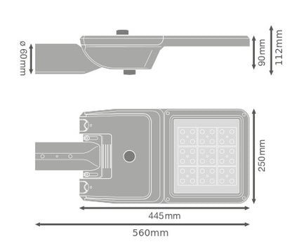 LED pouličné osvetlenie 20W IP66 3000K 55° – pouličné LED svietidlo LEDVANCE