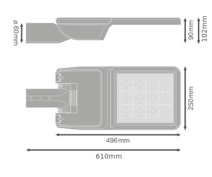 LED pouličné osvetlenie 70W IP66 4000K 55° – pouličné LED svietidlo LEDVANCE