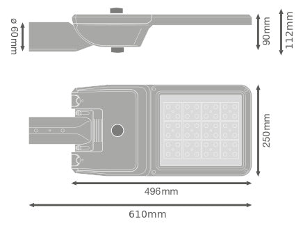 LED pouličné osvetlenie 70W IP66 3000K 55° – pouličné LED svietidlo LEDVANCE