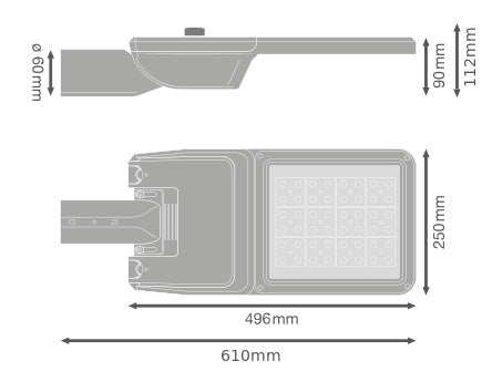 LED pouličné osvetlenie 90W IP66 4000K 50° – pouličné LED svietidlo LEDVANCE