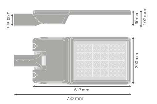 LED pouličné osvetlenie 164W IP66 4000K 55° – pouličné LED svietidlo LEDVANCE