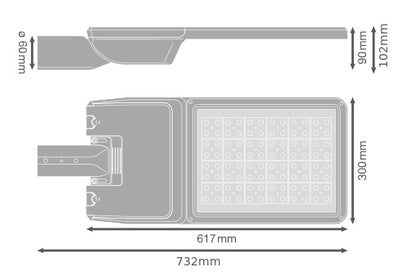 LED pouličné osvetlenie 164W IP66 4000K 55° – pouličné LED svietidlo LEDVANCE