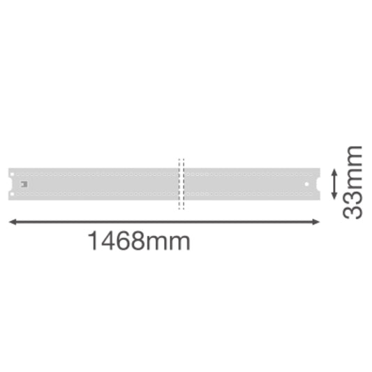 LED prachotesné svietidlo 39.33W 6500K 120° – priemyselné prachotesné svietidlo LEDVANCE