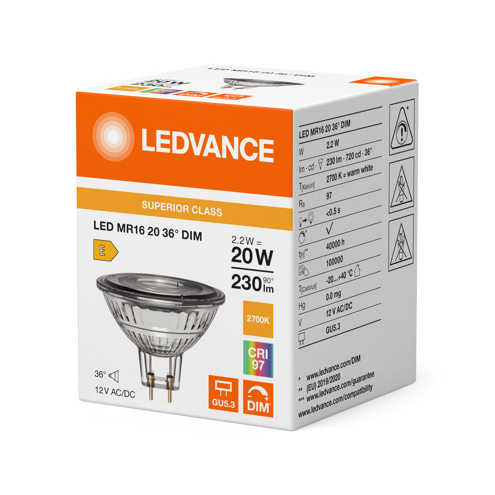 LED stropné svietidlo 2.2W IP20 2700K 36° – stropné LED svietidlo LEDVANCE