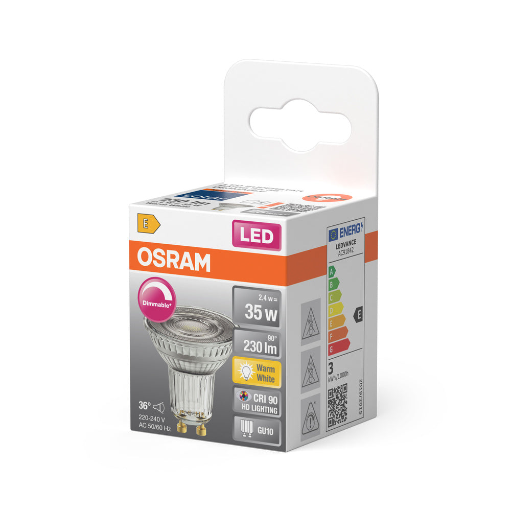LED downlight 2.4W IP20 3000K 36° – zápustné LED svietidlo OSRAM