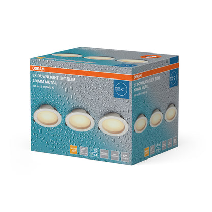 LED downlight 8W IP44 3000K 120° – zápustné LED svietidlo OSRAM