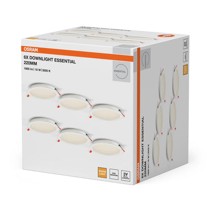 LED downlight 18W IP20 3000K 120° – zápustné LED svietidlo OSRAM
