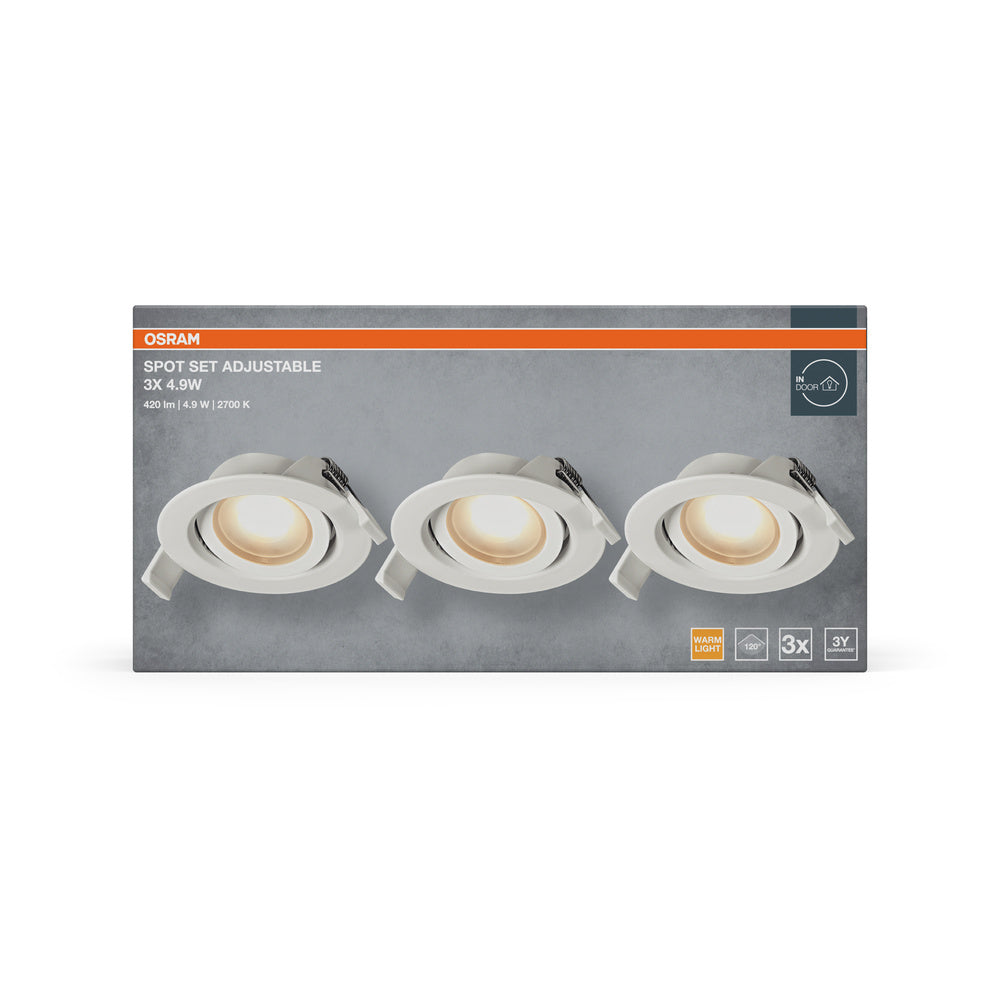 LED stropné svietidlo 4.90W IP20 2700K 120° – stropné LED svietidlo OSRAM