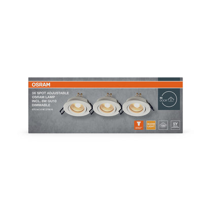 LED downlight 6W IP20 2700K 120° – zápustné LED svietidlo OSRAM