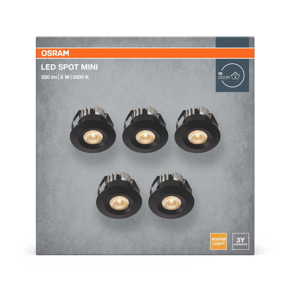 LED stropné svietidlo 6W IP44 3000K 20° – stropné LED svietidlo OSRAM