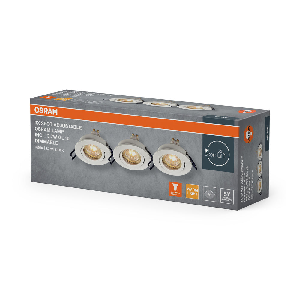 LED downlight 3.70W IP20 2700K – zápustné LED svietidlo OSRAM