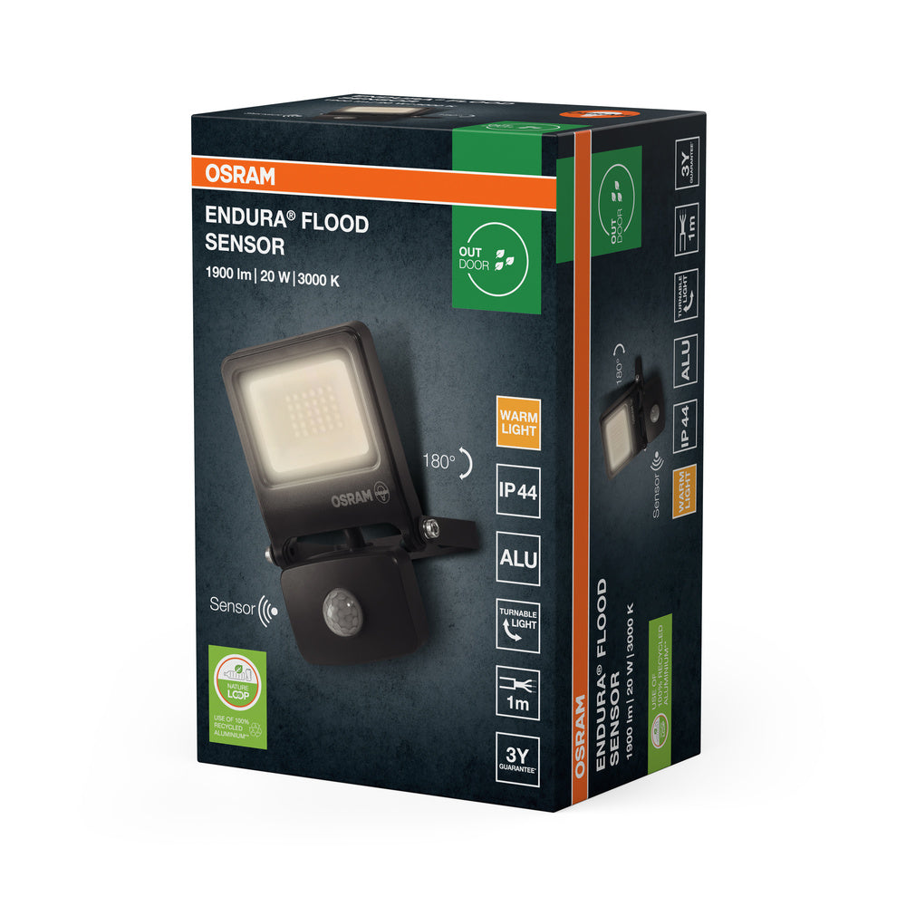 LED reflektor 20W IP44 3000K 110° – vonkajšie LED svietidlo OSRAM