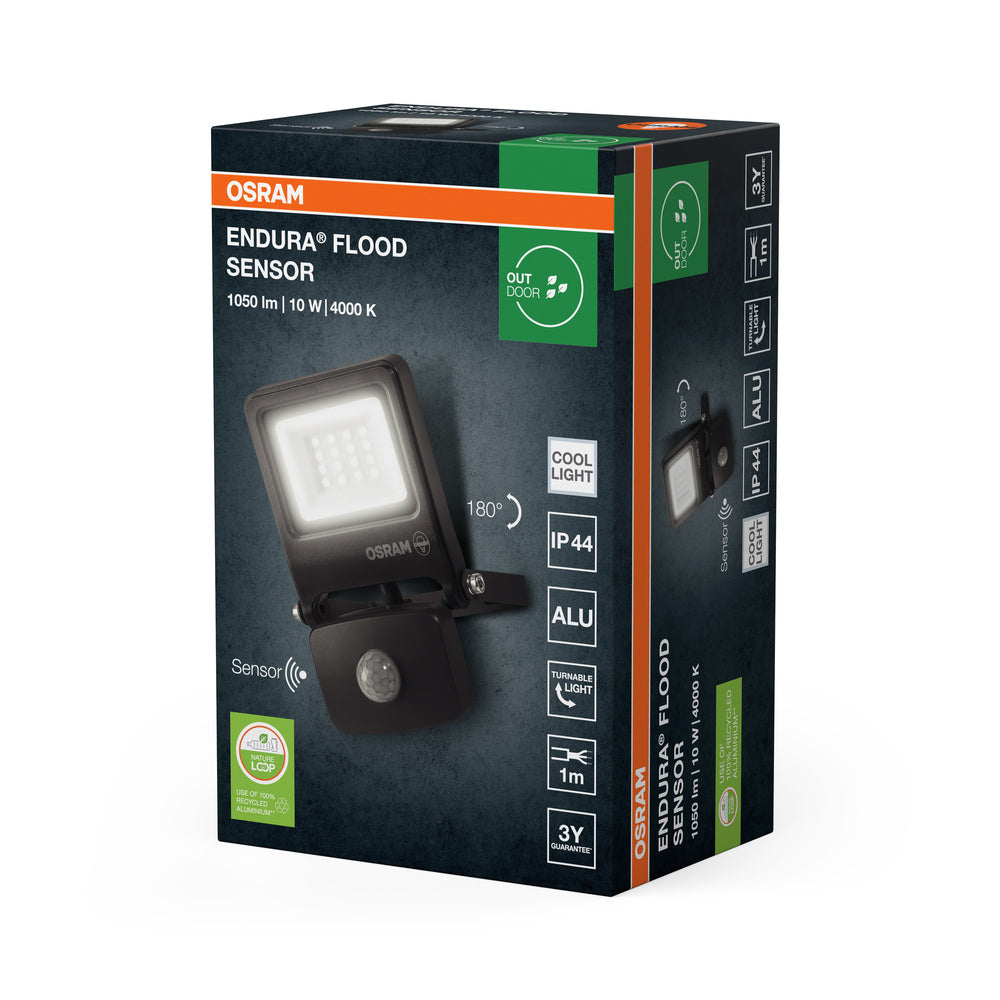 LED reflektor 10W IP44 4000K 110° – vonkajšie LED svietidlo OSRAM
