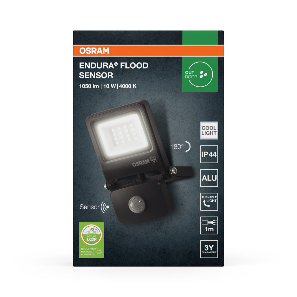 LED reflektor 10W IP44 4000K 110° – vonkajšie LED svietidlo OSRAM