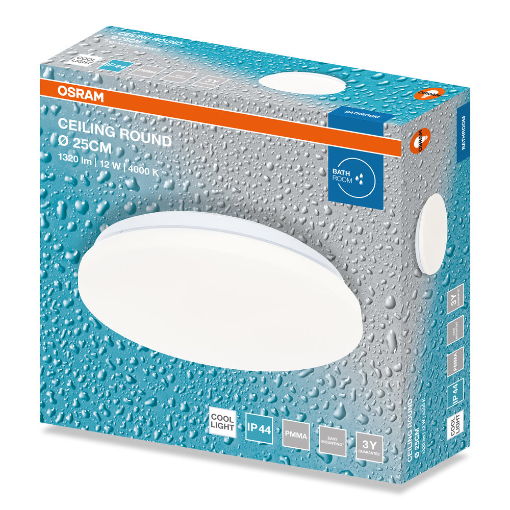 LED stropné svietidlo 12W IP44 4000K 120° – stropné LED svietidlo OSRAM