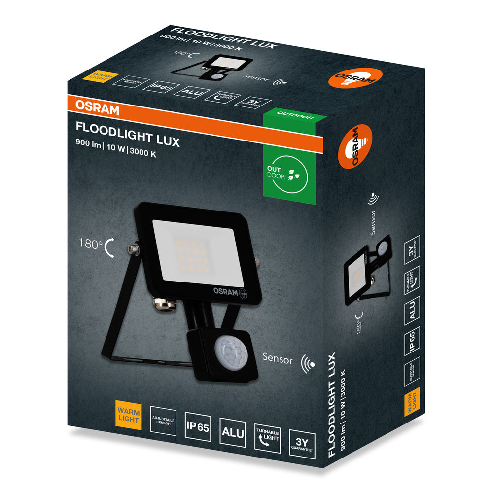 LED reflektor 10W IP65 3000K 105° – vonkajšie LED svietidlo OSRAM