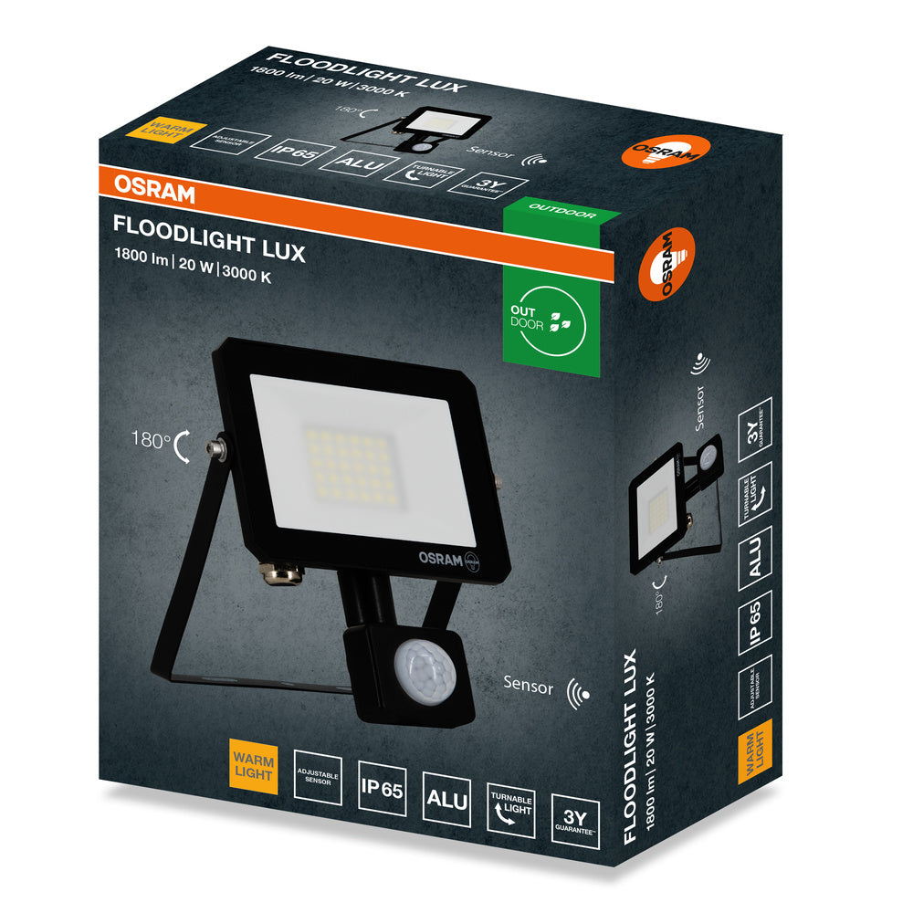 LED reflektor 20W IP65 3000K 105° – vonkajšie LED svietidlo OSRAM