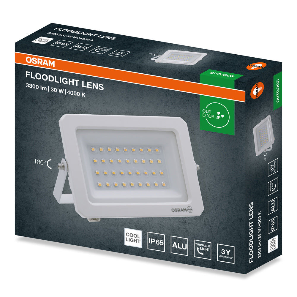 LED reflektor 30W IP65 4000K 110° – vonkajšie LED svietidlo OSRAM