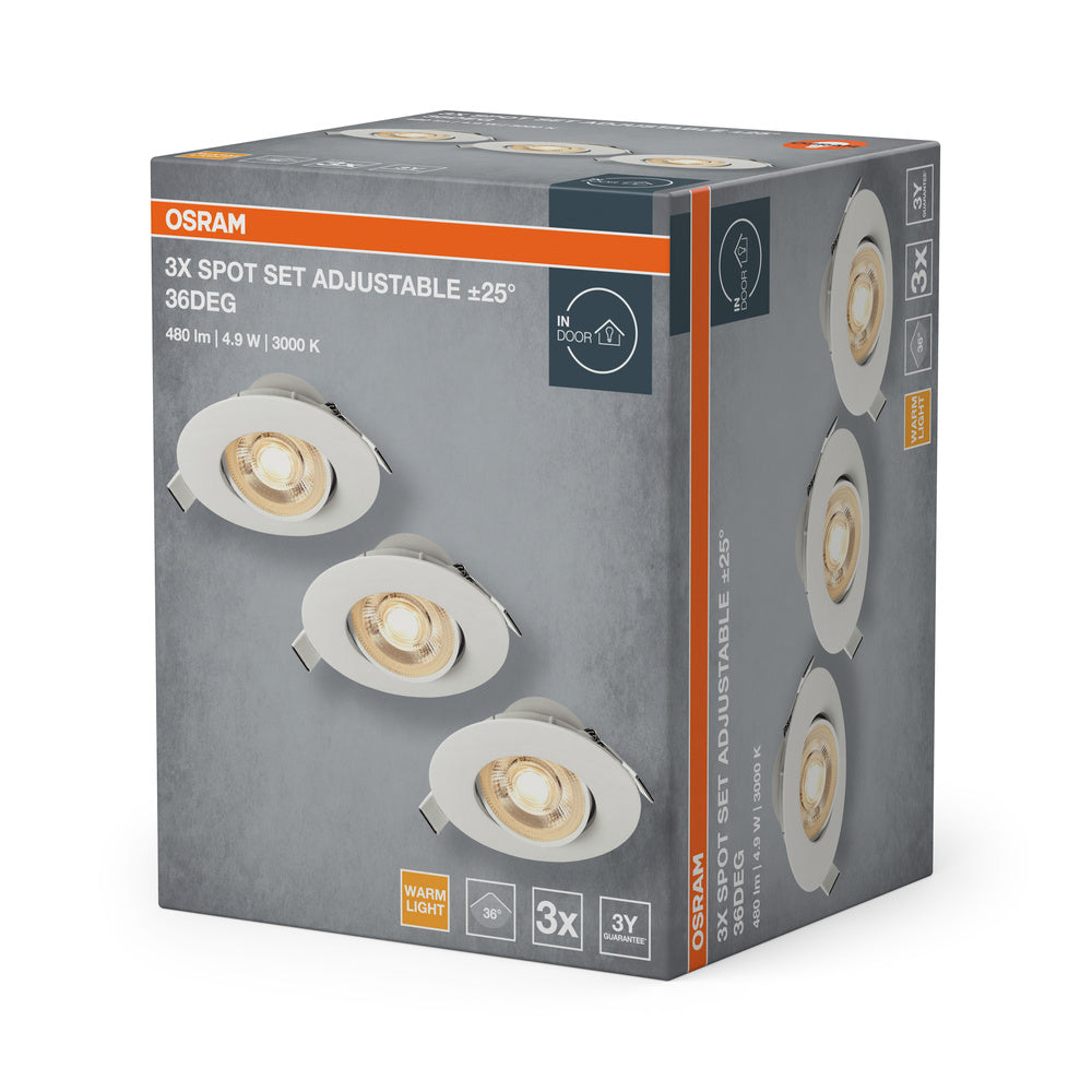 LED stropné svietidlo 4.90W IP20 3000K 36° – stropné LED svietidlo OSRAM