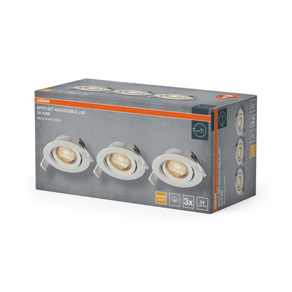LED stropné svietidlo 4.90W IP20 2700K 36° – stropné LED svietidlo OSRAM